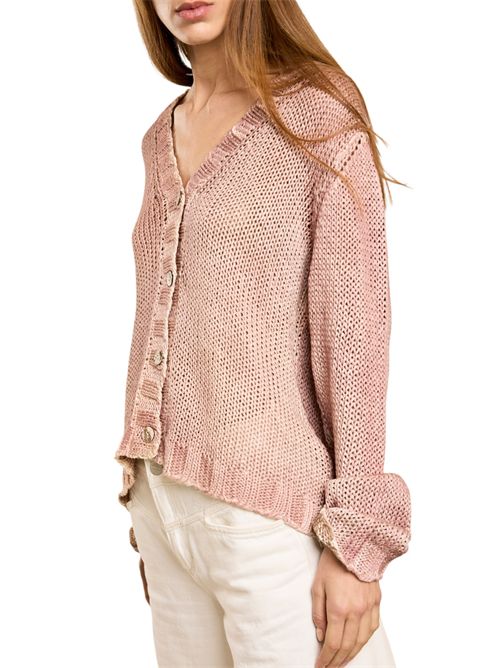 cardigan donna aerografato Alessandro Aste | DERBY-SPRAYARTPALE BLUSH
